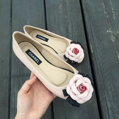 CHANEL Shallow mouth flat shoes Women--061